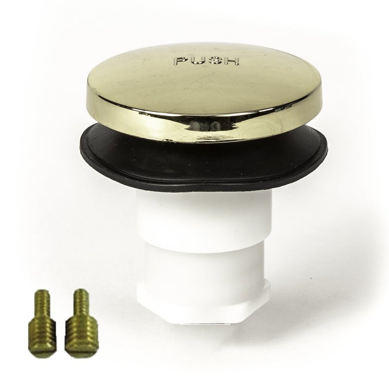 PermaFLOW Toe Touch (Tip Toe, Foot Actuated) Bath Tub/Bathtub Drain Stopper Includes 3/8" and 5/16" Fittings - Image 1